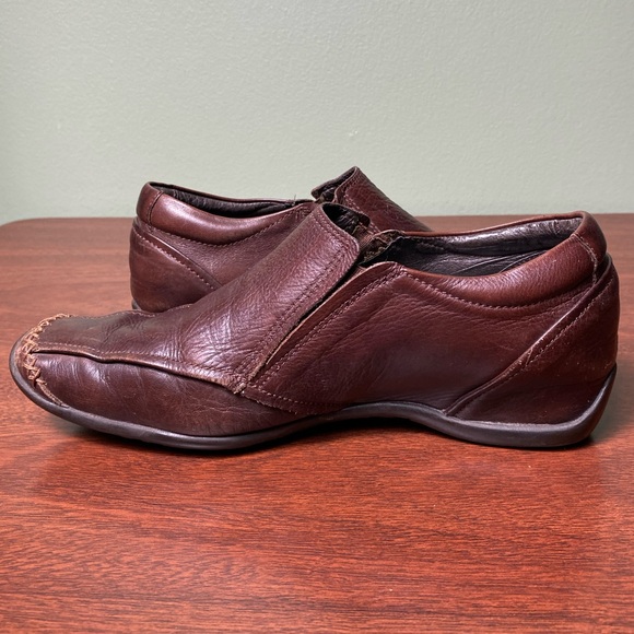 Pikolinos | Brown Leather Stitch Detail Shoes - 38 - Picture 5 of 9